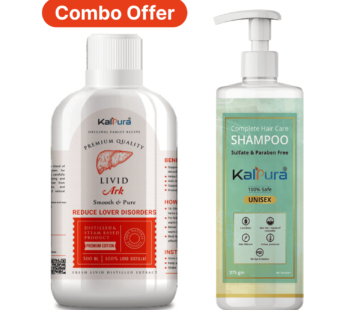 Christmas Special: Kalpura Inside or Outside Hair Care & Detox Kit (Shampoo 375gm + Livid Ark 500ml FREE)