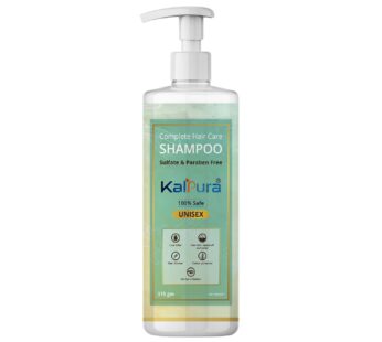 Kalpura Complete Hair Care Shampoo – Sulfate & Paraben Free | With Onion, Neem, Bhringraj & Almond Oil | Anti-Lice, Hair Fall & Dandruff Control | Safe for Colored Hair (Unisex) – [375gm]