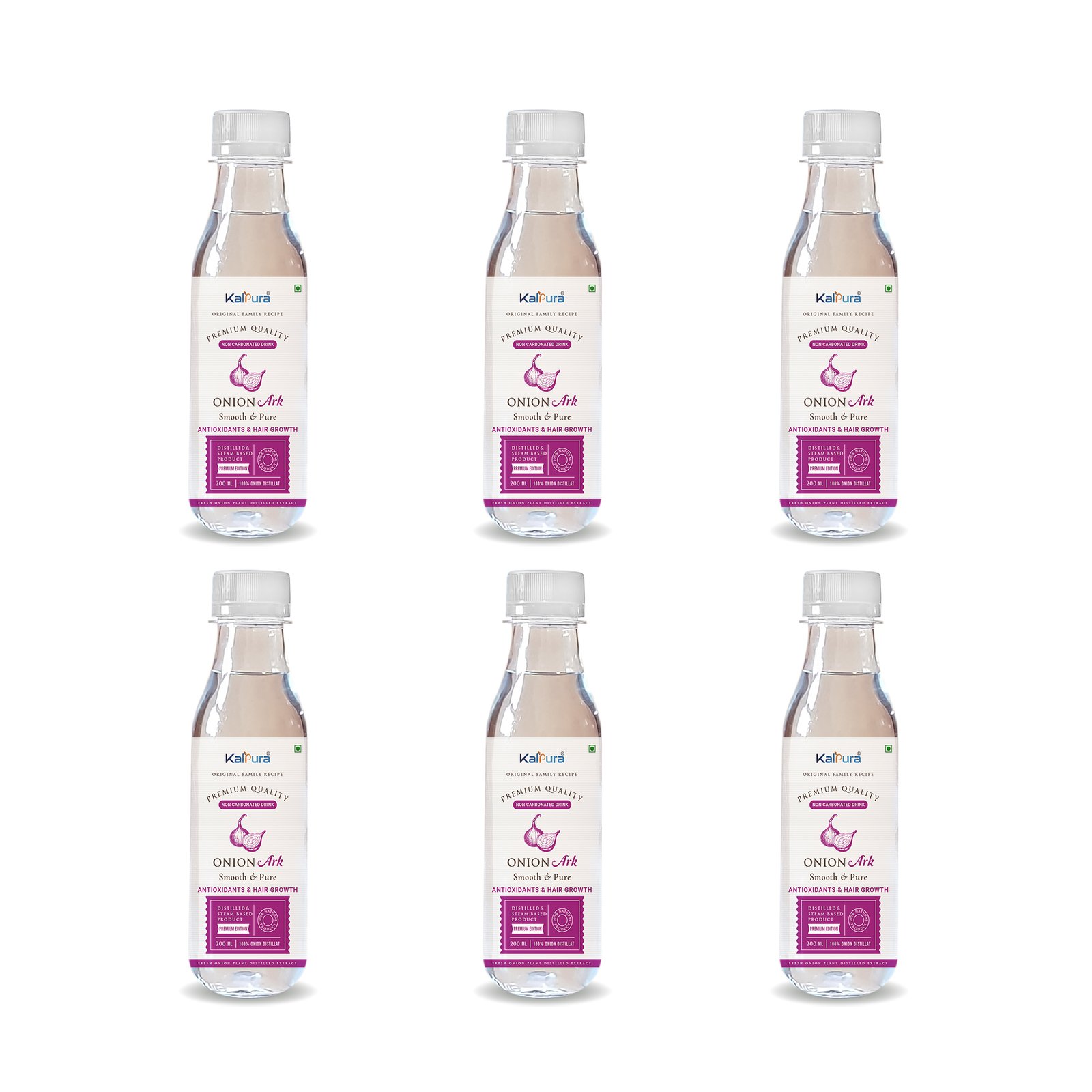 Kalpura Premium Onion Ark [1200ml ] – Red Onion Distillate for Hair Growth & Hair Fall Control | Oral Supplement for Scalp Health | Natural Respiratory Support | Sugar-Free
