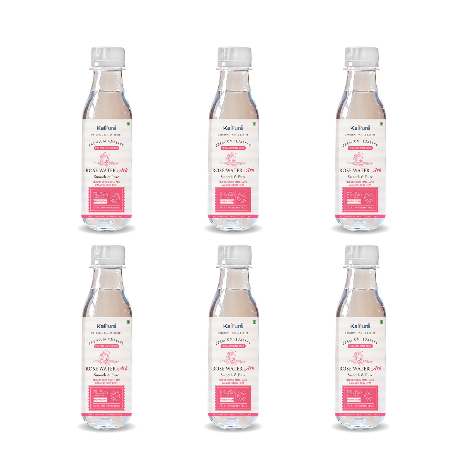 Kalpura Premium Rose Water [1200ml ] – 100% Pure Steam Distilled Gulab Jal | Natural Skin Toner, Cleanser & Face Mist | Edible Grade for Internal Cooling | Alcohol-Free